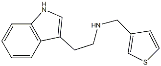 [2-(1H-indol-3-yl)ethyl](thiophen-3-ylmethyl)amine 结构式