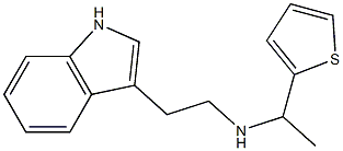 [2-(1H-indol-3-yl)ethyl][1-(thiophen-2-yl)ethyl]amine 结构式