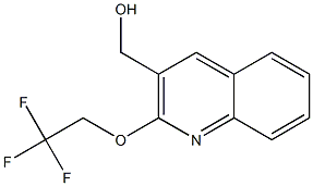 [2-(2,2,2-trifluoroethoxy)quinolin-3-yl]methanol 结构式