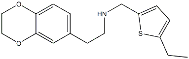 [2-(2,3-dihydro-1,4-benzodioxin-6-yl)ethyl][(5-ethylthiophen-2-yl)methyl]amine 结构式