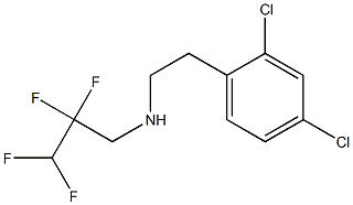 [2-(2,4-dichlorophenyl)ethyl](2,2,3,3-tetrafluoropropyl)amine 结构式