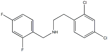 [2-(2,4-dichlorophenyl)ethyl][(2,4-difluorophenyl)methyl]amine 结构式