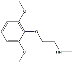 [2-(2,6-dimethoxyphenoxy)ethyl](methyl)amine 结构式