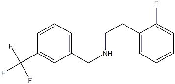 [2-(2-fluorophenyl)ethyl]({[3-(trifluoromethyl)phenyl]methyl})amine 结构式