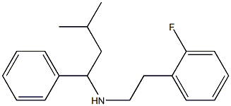 [2-(2-fluorophenyl)ethyl](3-methyl-1-phenylbutyl)amine 结构式