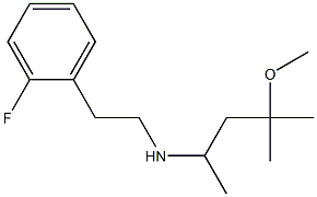 [2-(2-fluorophenyl)ethyl](4-methoxy-4-methylpentan-2-yl)amine 结构式