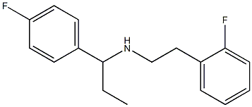 [2-(2-fluorophenyl)ethyl][1-(4-fluorophenyl)propyl]amine 结构式