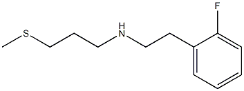 [2-(2-fluorophenyl)ethyl][3-(methylsulfanyl)propyl]amine 结构式