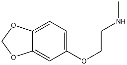[2-(2H-1,3-benzodioxol-5-yloxy)ethyl](methyl)amine 结构式