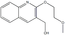 [2-(2-methoxyethoxy)quinolin-3-yl]methanol 结构式