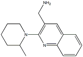 [2-(2-methylpiperidin-1-yl)quinolin-3-yl]methanamine 结构式