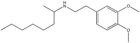 [2-(3,4-dimethoxyphenyl)ethyl](octan-2-yl)amine 结构式