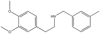 [2-(3,4-dimethoxyphenyl)ethyl][(3-methylphenyl)methyl]amine 结构式