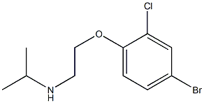 [2-(4-bromo-2-chlorophenoxy)ethyl](propan-2-yl)amine 结构式