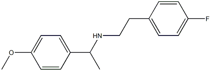 [2-(4-fluorophenyl)ethyl][1-(4-methoxyphenyl)ethyl]amine 结构式