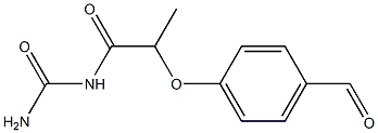 [2-(4-formylphenoxy)propanoyl]urea 结构式