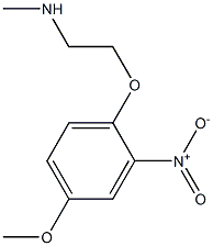 [2-(4-methoxy-2-nitrophenoxy)ethyl](methyl)amine 结构式