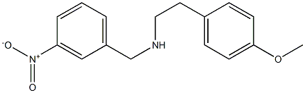 [2-(4-methoxyphenyl)ethyl][(3-nitrophenyl)methyl]amine 结构式