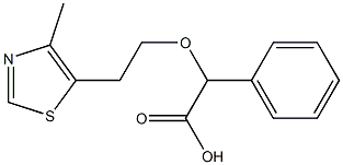 [2-(4-methyl-1,3-thiazol-5-yl)ethoxy](phenyl)acetic acid 结构式