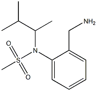 [2-(aminomethyl)phenyl]-N-(3-methylbutan-2-yl)methanesulfonamide 结构式