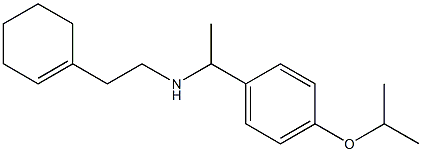 [2-(cyclohex-1-en-1-yl)ethyl]({1-[4-(propan-2-yloxy)phenyl]ethyl})amine 结构式