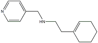 [2-(cyclohex-1-en-1-yl)ethyl](pyridin-4-ylmethyl)amine 结构式