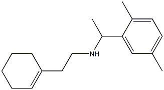 [2-(cyclohex-1-en-1-yl)ethyl][1-(2,5-dimethylphenyl)ethyl]amine 结构式