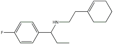 [2-(cyclohex-1-en-1-yl)ethyl][1-(4-fluorophenyl)propyl]amine 结构式