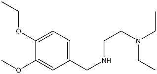 [2-(diethylamino)ethyl][(4-ethoxy-3-methoxyphenyl)methyl]amine 结构式
