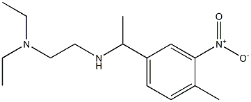 [2-(diethylamino)ethyl][1-(4-methyl-3-nitrophenyl)ethyl]amine 结构式
