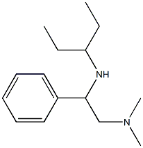 [2-(dimethylamino)-1-phenylethyl](pentan-3-yl)amine 结构式