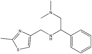 [2-(dimethylamino)-1-phenylethyl][(2-methyl-1,3-thiazol-4-yl)methyl]amine 结构式