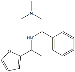 [2-(dimethylamino)-1-phenylethyl][1-(furan-2-yl)ethyl]amine 结构式