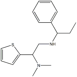 [2-(dimethylamino)-2-(thiophen-2-yl)ethyl](1-phenylpropyl)amine 结构式