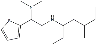 [2-(dimethylamino)-2-(thiophen-2-yl)ethyl](5-methylheptan-3-yl)amine 结构式