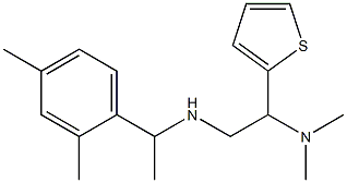 [2-(dimethylamino)-2-(thiophen-2-yl)ethyl][1-(2,4-dimethylphenyl)ethyl]amine 结构式