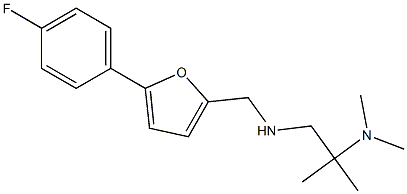[2-(dimethylamino)-2-methylpropyl]({[5-(4-fluorophenyl)furan-2-yl]methyl})amine 结构式