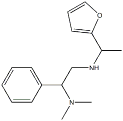 [2-(dimethylamino)-2-phenylethyl][1-(furan-2-yl)ethyl]amine 结构式