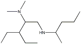 [2-(dimethylamino)-3-ethylpentyl](pentan-2-yl)amine 结构式