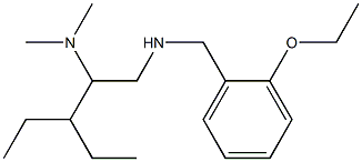 [2-(dimethylamino)-3-ethylpentyl][(2-ethoxyphenyl)methyl]amine 结构式