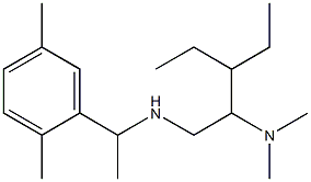 [2-(dimethylamino)-3-ethylpentyl][1-(2,5-dimethylphenyl)ethyl]amine 结构式