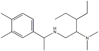 [2-(dimethylamino)-3-ethylpentyl][1-(3,4-dimethylphenyl)ethyl]amine 结构式