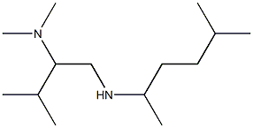 [2-(dimethylamino)-3-methylbutyl](5-methylhexan-2-yl)amine 结构式