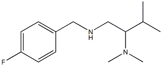 [2-(dimethylamino)-3-methylbutyl][(4-fluorophenyl)methyl]amine 结构式