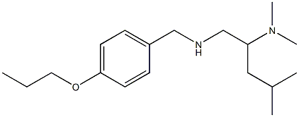 [2-(dimethylamino)-4-methylpentyl][(4-propoxyphenyl)methyl]amine 结构式