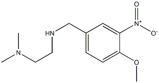 [2-(dimethylamino)ethyl][(4-methoxy-3-nitrophenyl)methyl]amine 结构式