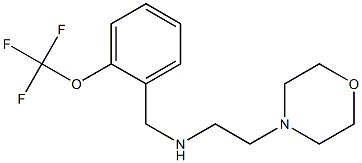 [2-(morpholin-4-yl)ethyl]({[2-(trifluoromethoxy)phenyl]methyl})amine 结构式