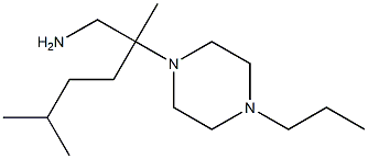 [2,5-dimethyl-2-(4-propylpiperazin-1-yl)hexyl]amine 结构式