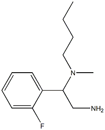 [2-amino-1-(2-fluorophenyl)ethyl](butyl)methylamine 结构式