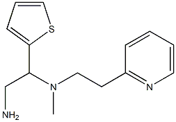 [2-amino-1-(thiophen-2-yl)ethyl](methyl)[2-(pyridin-2-yl)ethyl]amine 结构式